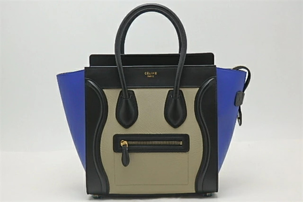 Celine Luggage Tote Shopper Leather Handbag